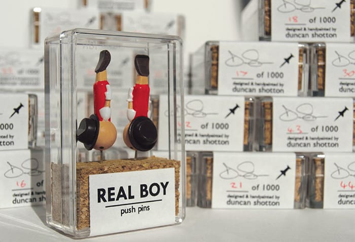 REAL BOY push pins