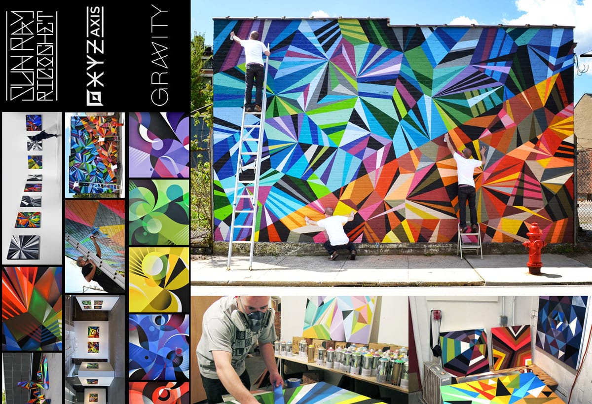 Geometria del colore: il vettoriale in stile funk