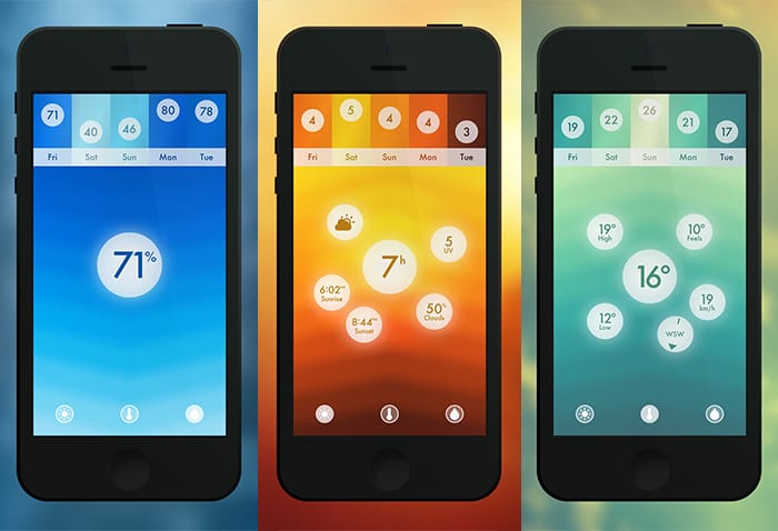 Haze: il meteo per iPhone minimal