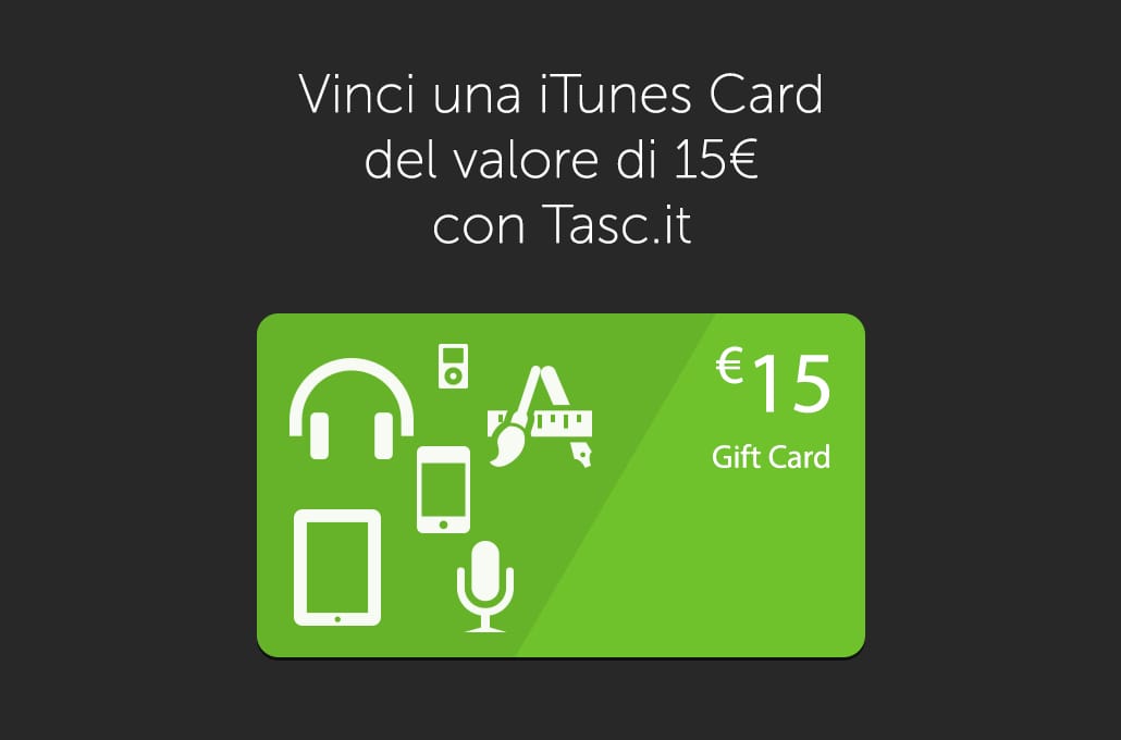 Seguici e Vinci: iTunes Card da 15€