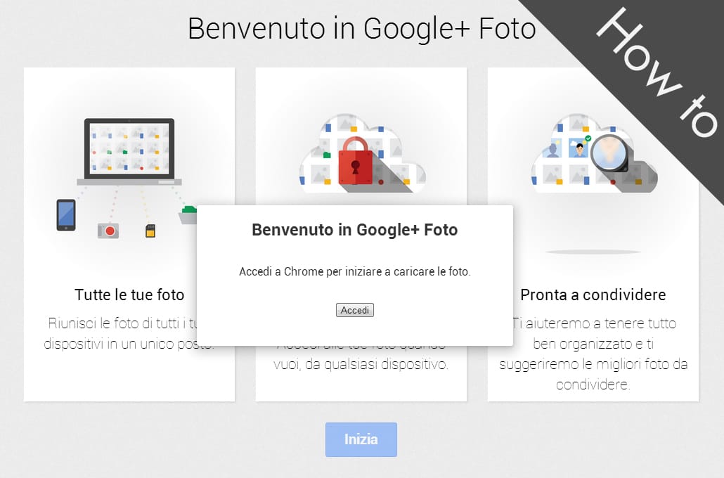 Abilitare Google+ Foto su Mac e PC