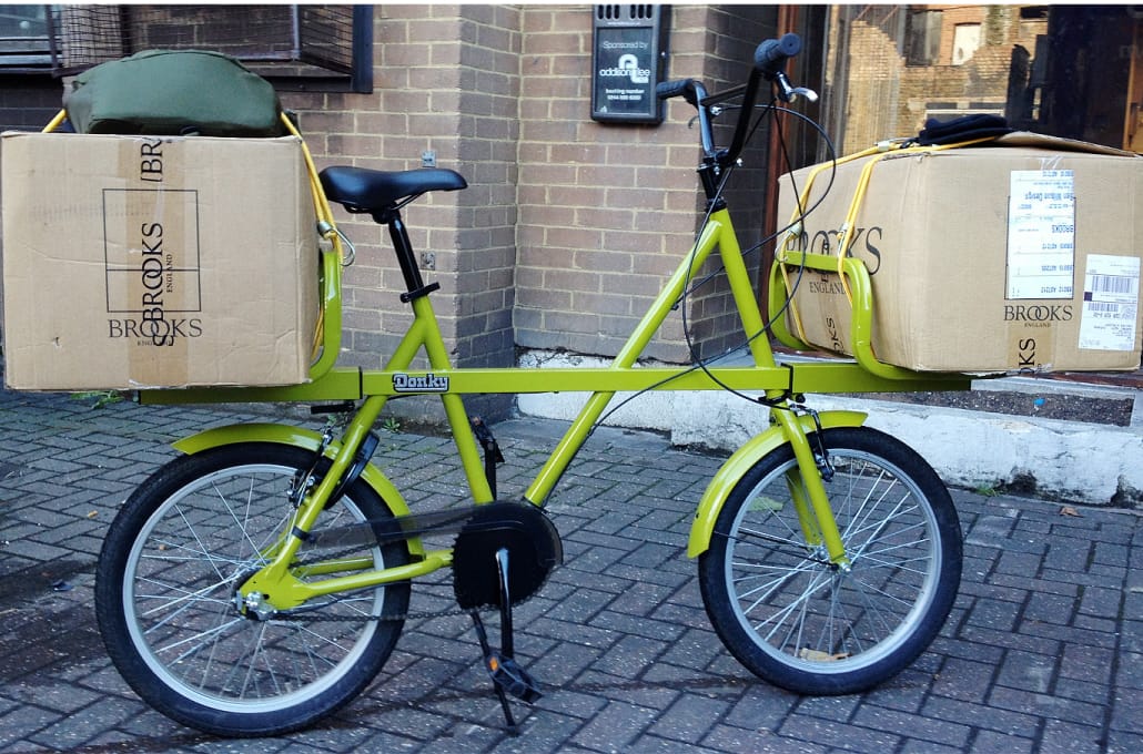 Donky bike. Portapacchi su due ruote.