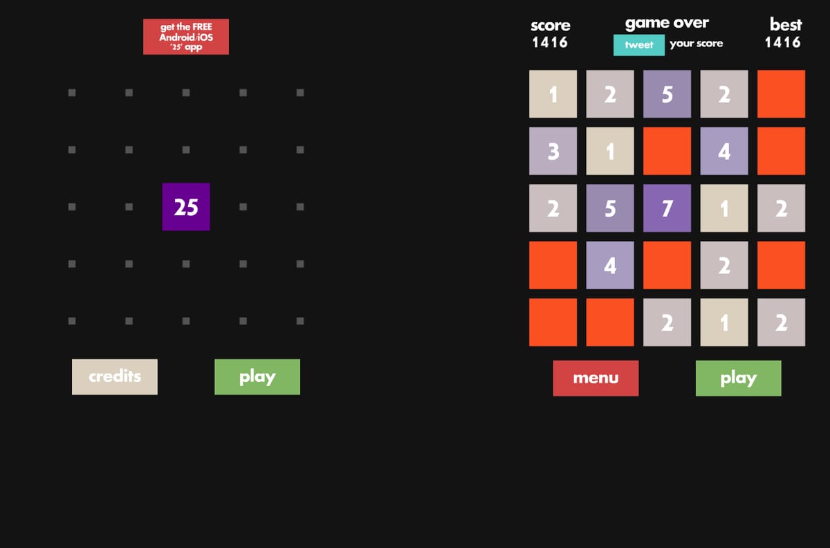 25: l'evoluzione di 2048