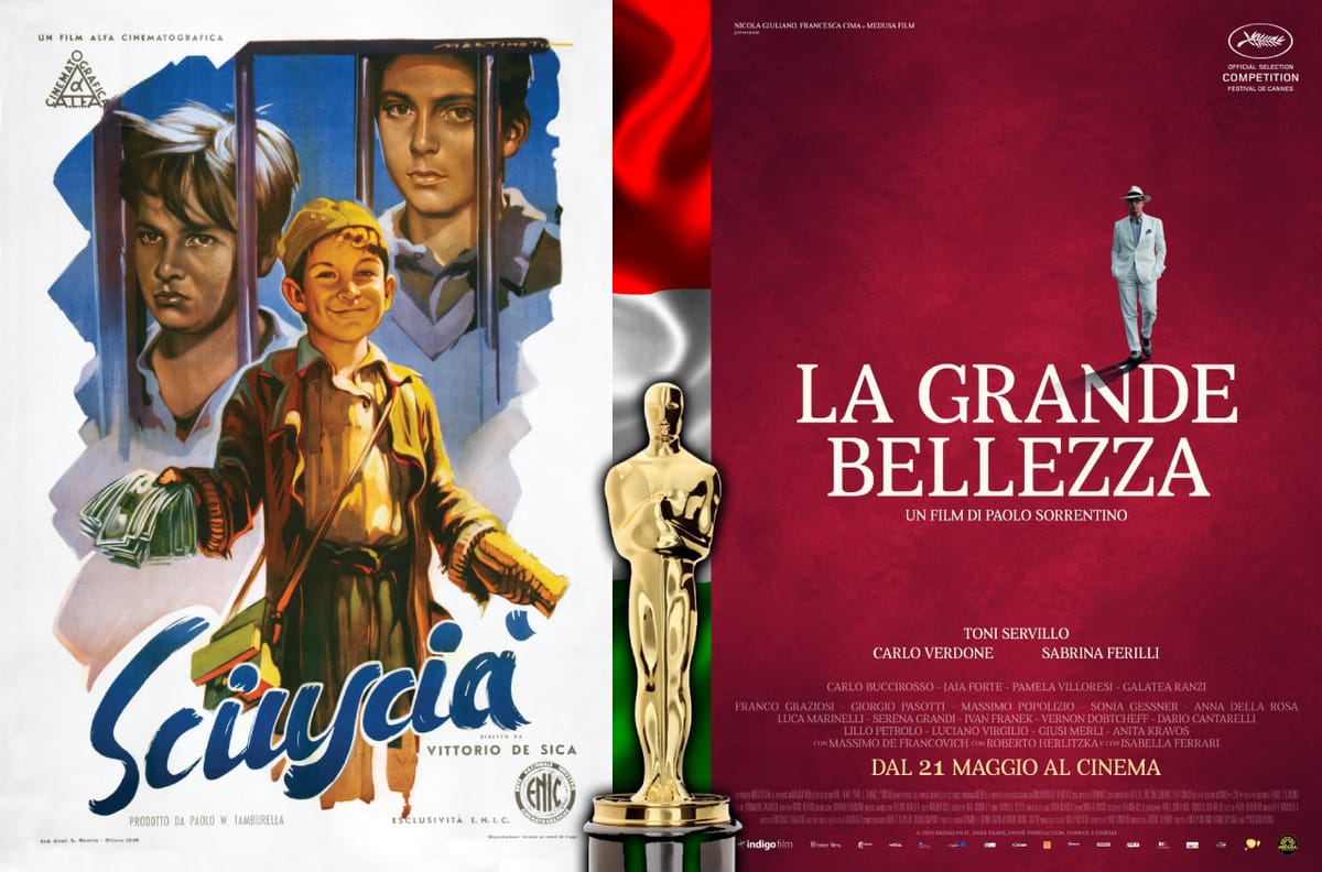 Da "Sciuscià" a "La Grande Bellezza": l'Italia secondo "Oscar"