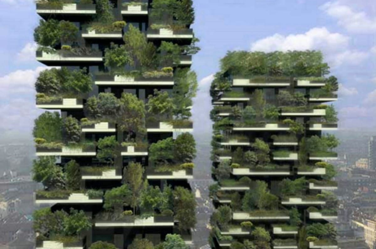 La foresta di Milano, in verticale
