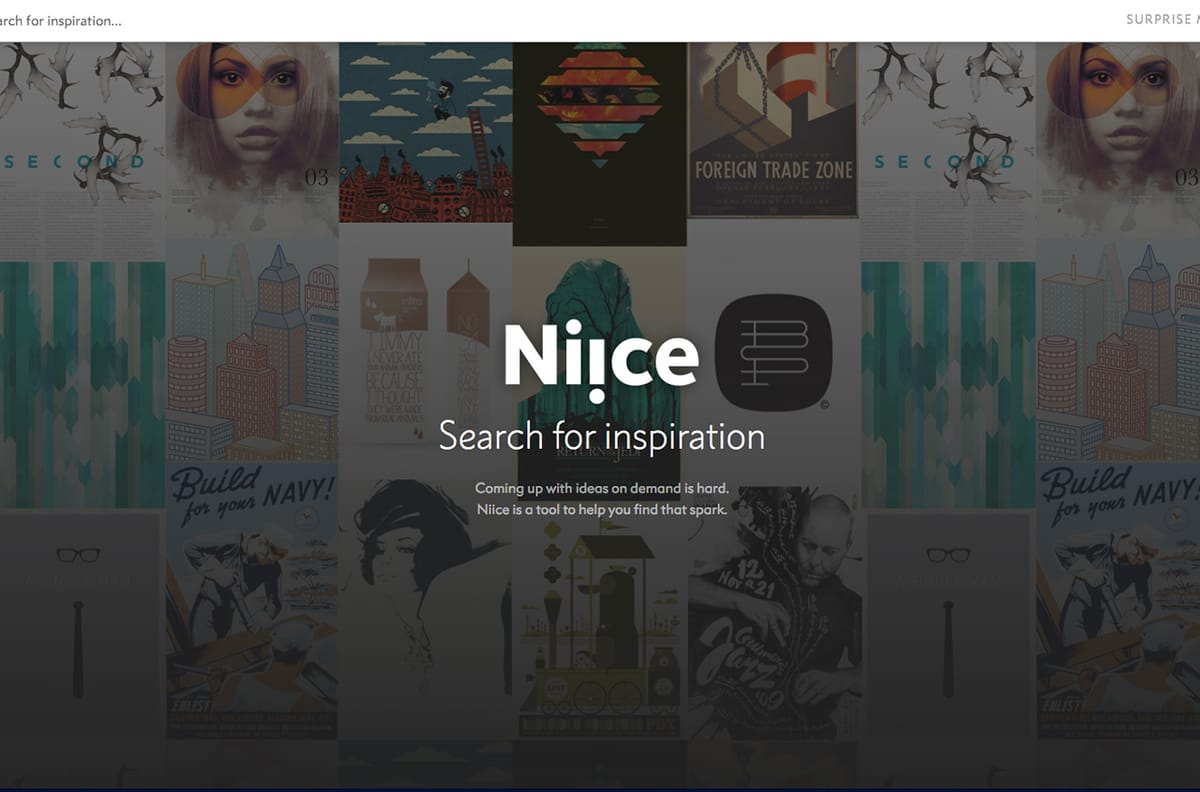 Il motore di ricerca delle ispirazioni: Niice.co